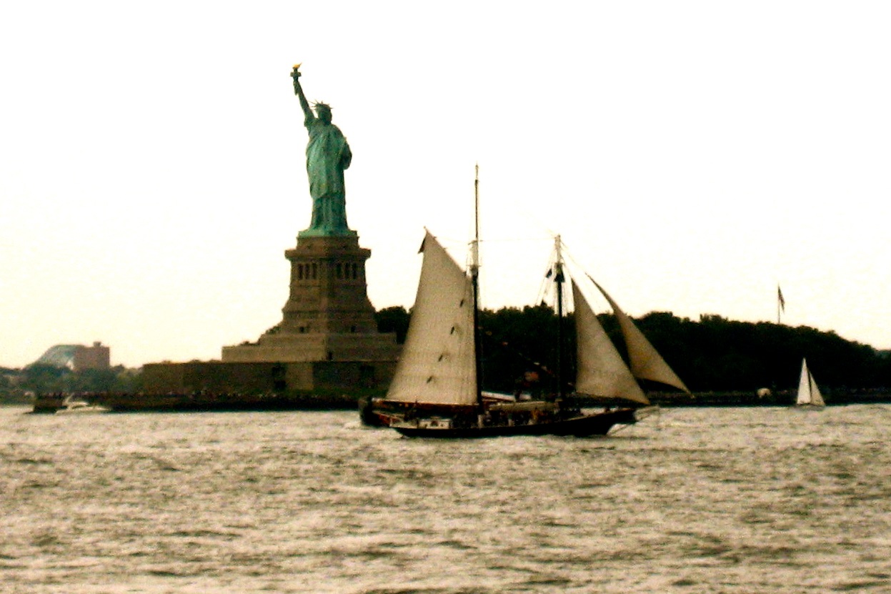 Liberty and Sailboat